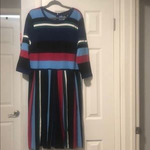 Eloquii Striped Knit Dress